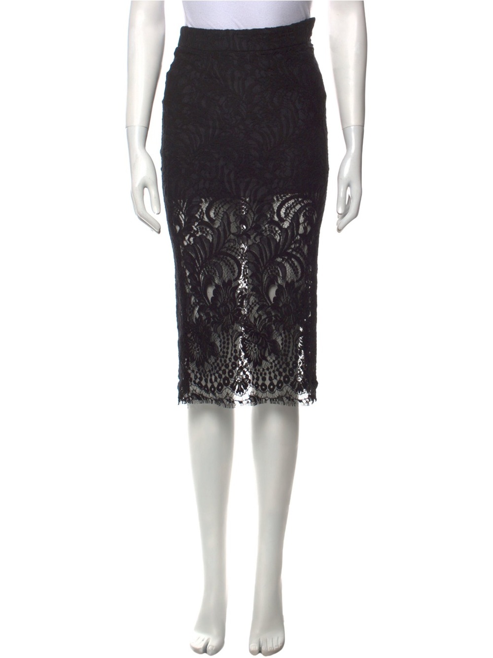 Stella Laguna Beach Black Lace Pencil Skirt